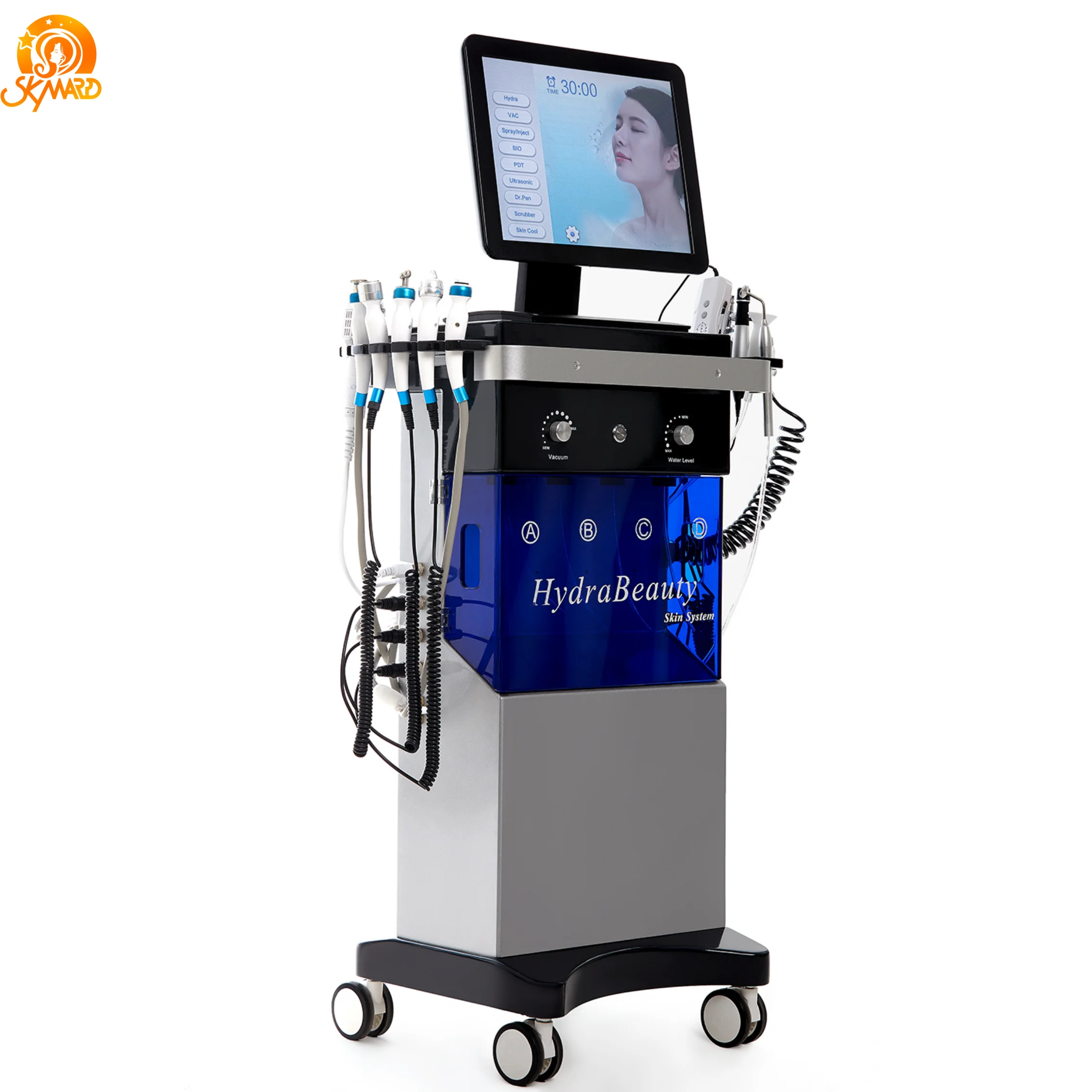 2023 Facial Hydrodermabrasion Salon Equipment Skin Analyzer Machine Korean Face Skin Care Cleansing Water Dermabrasion Machine