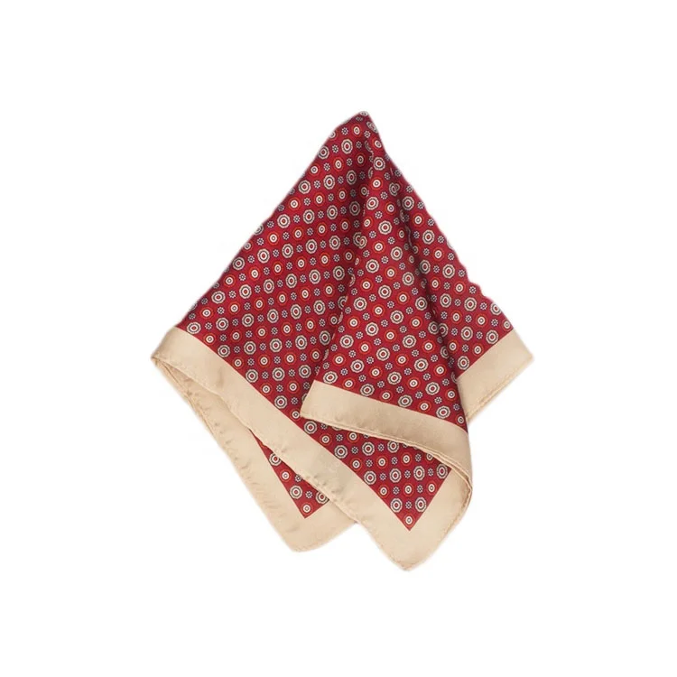 
Simple Classic Little Circle Pattern By Delicate Printing 100% Polyester Printed Pocket Square In Soft Silk Feeling 