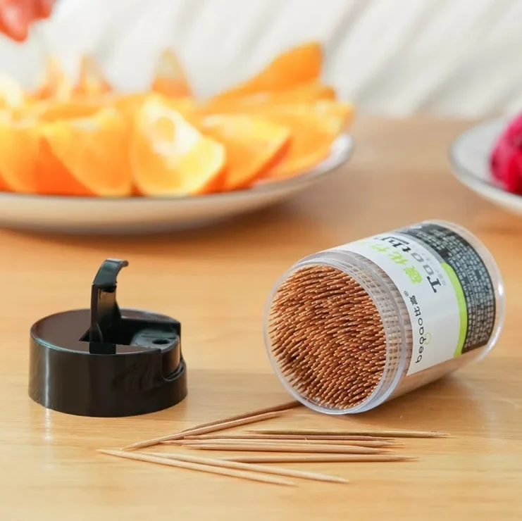 Индивидуальные одноразовые зубочистки Бамбуковые натуральные бамбуковые для чистки зубов