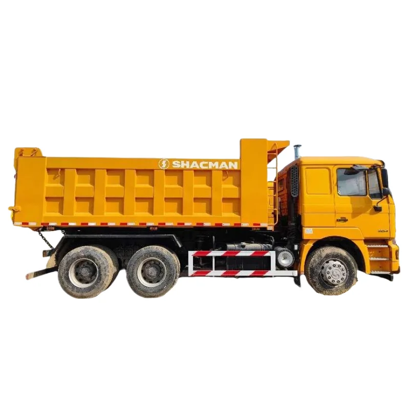Stocks Shacman F2000 Yellow 10 Wheeelers 30 Meter Cubic Tipper Dump Truck For Algerian market
