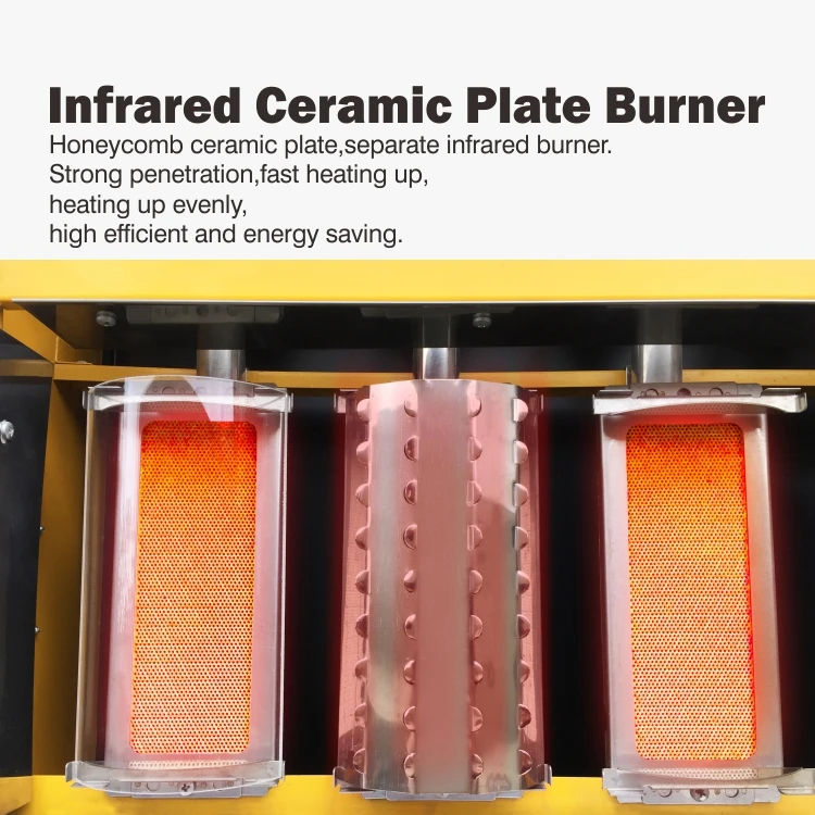 Portable Electric 4 Burner BBQ Stove with Efficient Performance and Smokeless Design