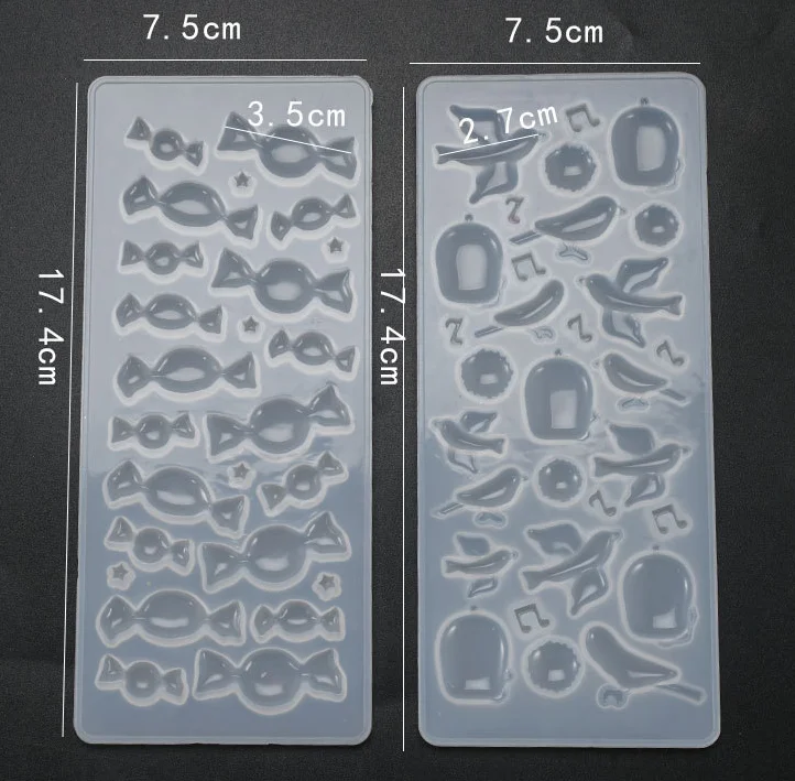 High quality different pattern diy crystal glue jewellery molds silicone epoxy Resin Mold