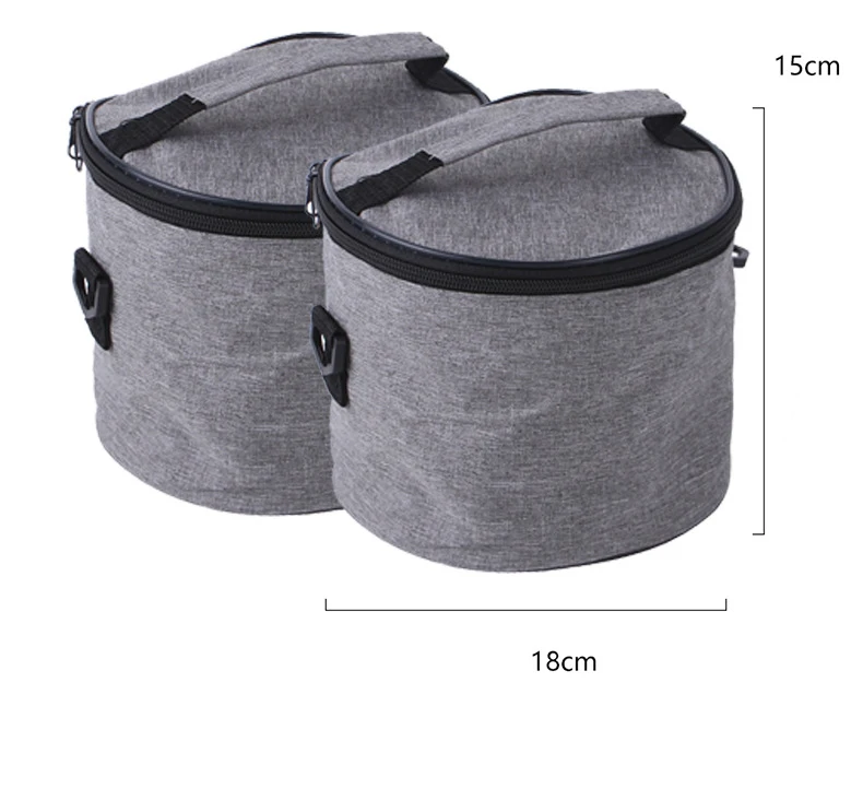 Manufacturer wholesale portable outdoor food storage bowl scoop 6 pieces dog travel bag set