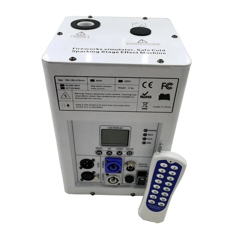 Funvisinon заказной новый высококачественный 600 Вт 750 беспроводной DMX контроль фейерверк холодная искра машина для свадебной сцены