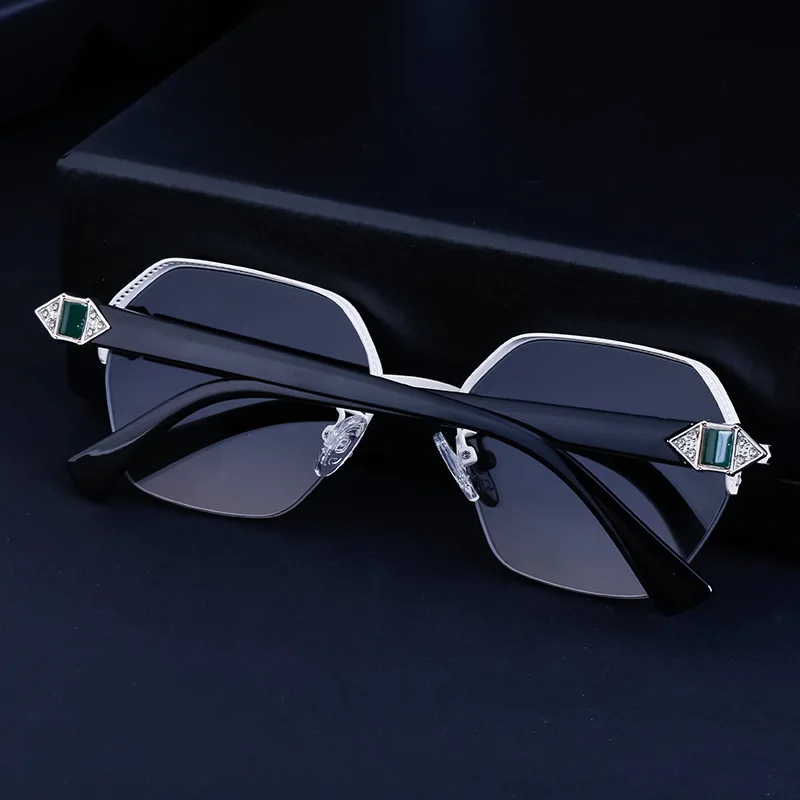 Luxury Brand Wood Grain shades Retro square metal frame men driving sun glasses shades wholesale customized sunglasses