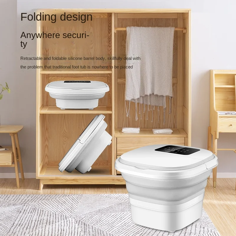 collapsible foot soaking bath basin  foot bath detox machine foldable foot bath massager
