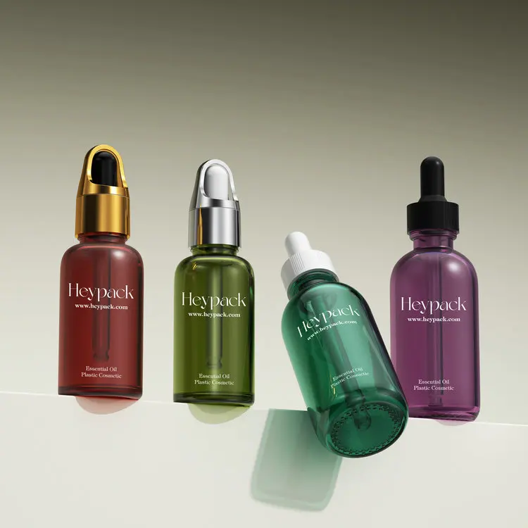 different top 30ml essential oil skincare serum glass dropper bottle