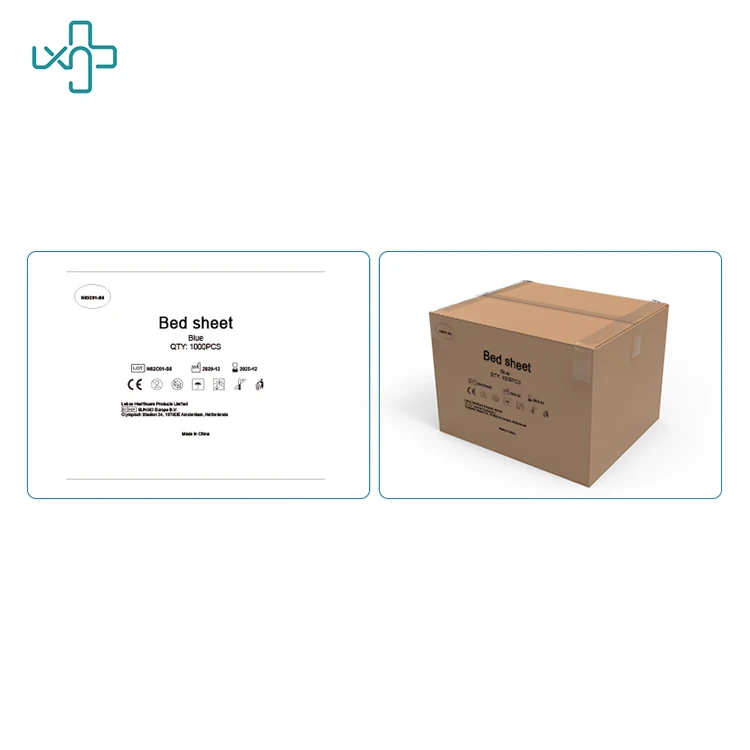 Hot selling Medical PE coated disposable bed sheet for hospital