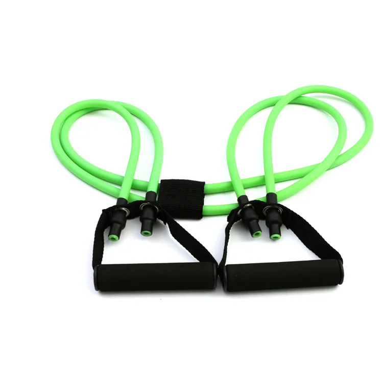 Custom Printed Double Tube Chest expander Resistance bands resistant