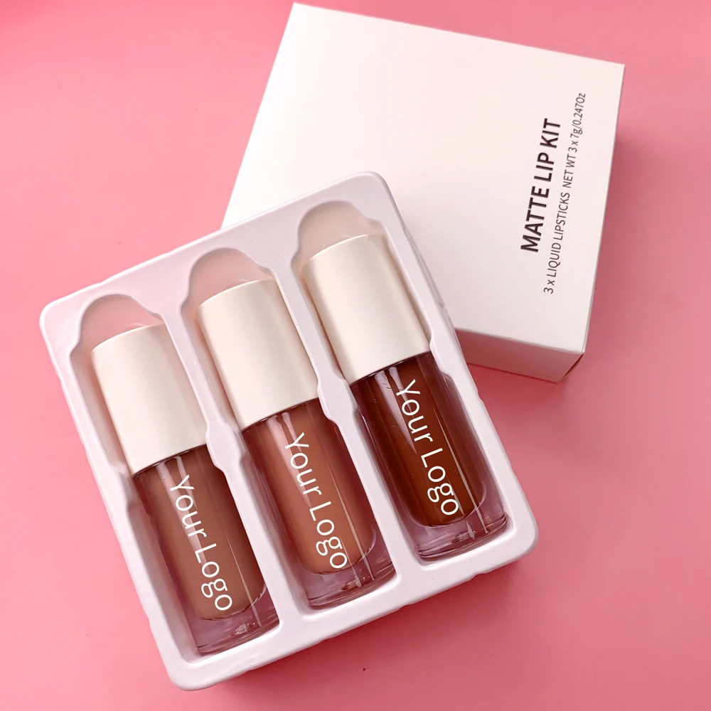 Lipstick Set Waterproof Nude Lip Gloss Vendor Private Label Matte Lipkit Long Lasting Lip Kit