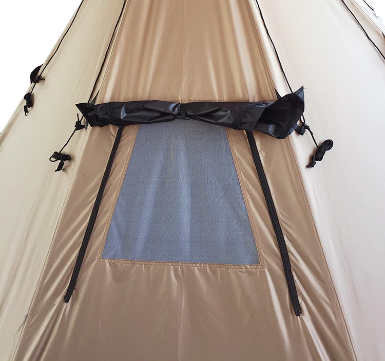 
4 6 Person Big Large Wholesale Outdoor Luxury Adult Family Indian Teepee Tipi Camping Tent for Sale 