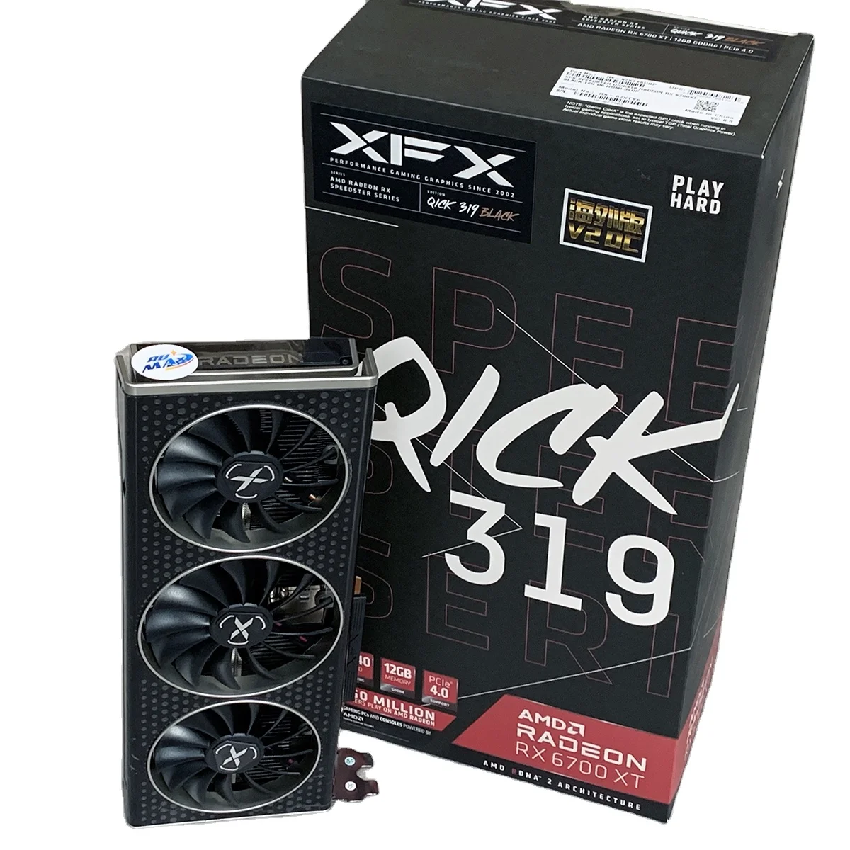 Rumax Stock 6700XT 12GB XFX OC Version Non LHR Gaming Graphics RX6700XT Wholesale Price
