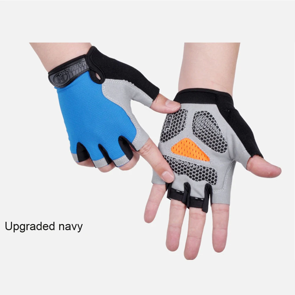 HOT Cycling Anti-slip Anti-sweat Men Women Half Finger Gloves Breathable Anti-shock Sports Gloves Bike Bicycle Glove