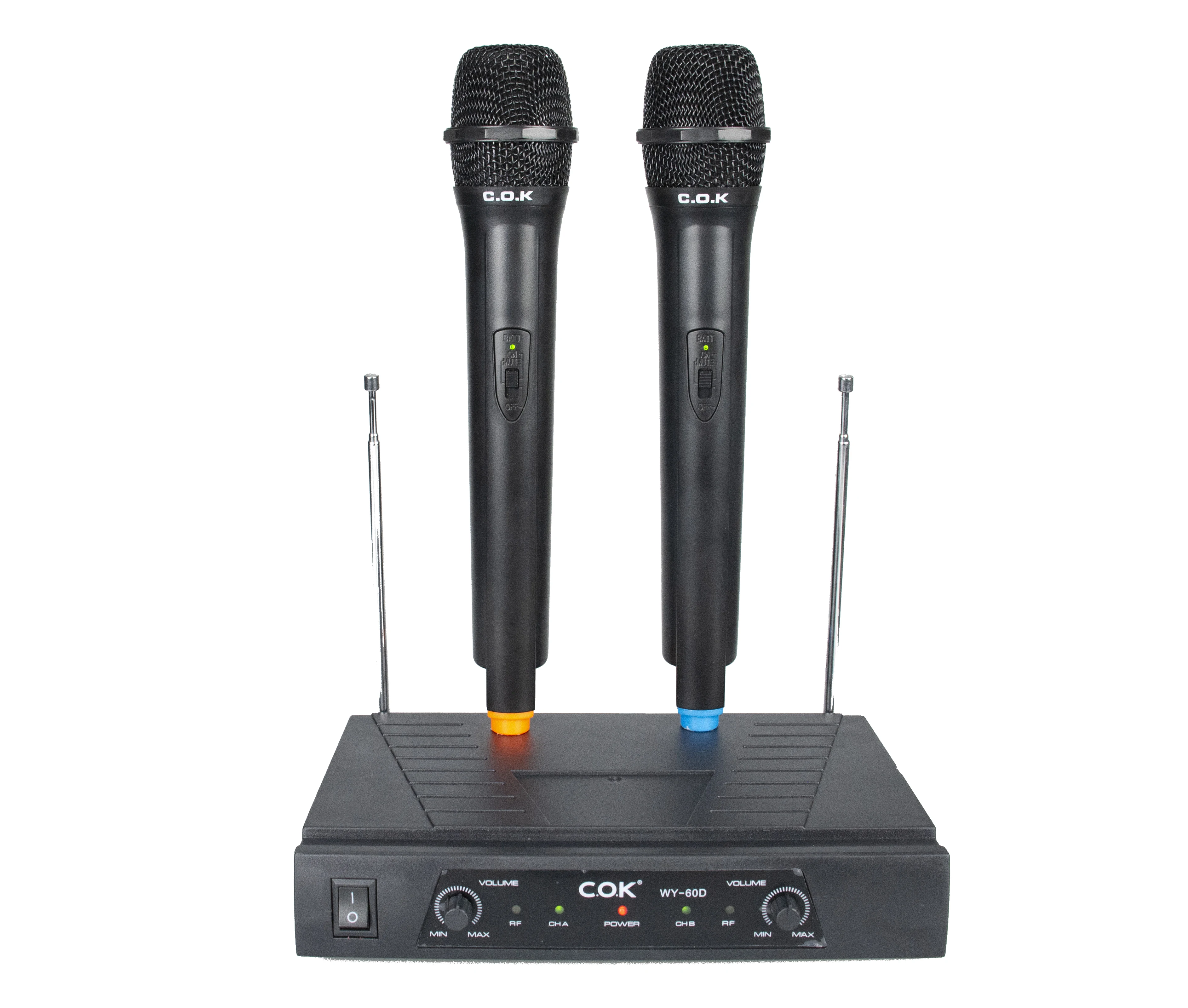 C.O.K  Cheap Price Home Audio Video Karaoke VHF Wireless Plastic Microfonos Karaoke Microphone