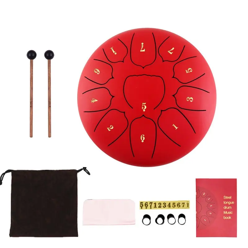 Hot Sale Customized Size OEM Drums Steel Tongue Drum Percussion Instrument Hand pan Drum