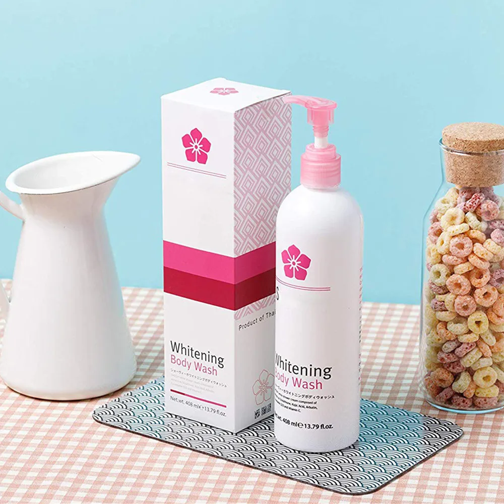 Private Label Organic Glutathione Vitamin C Whitening Body Wash Shower Gel