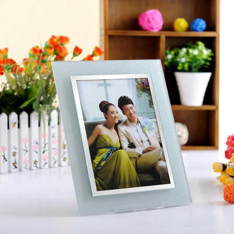 Simple Acrylic Frosted Custom Square Crystal Photo Frame Crystal Glass Frame