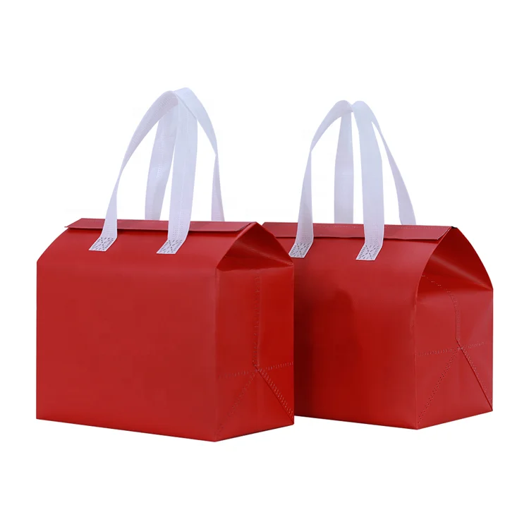 Wholesale Eco-Friendly Insulated Thermal Cooler Bags Handle Custom Durable Takeaway Hot Cold Food Delivery Reusable Restaurants