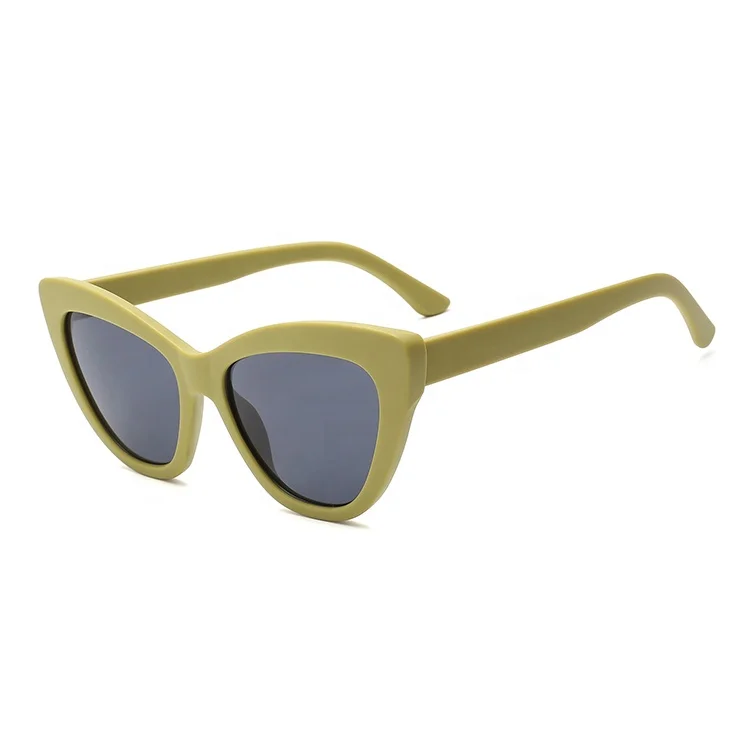New Product matte sunglasses colorful cat eye big frame women men Basic sunglasses gafas de sol upscale Sunglasses Supplier