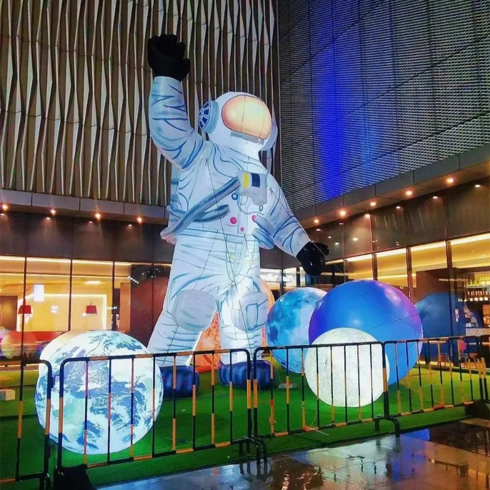 Direct for space-themed party decoration inflatable planet Inflatable Earth Moon nine planets hanging led models