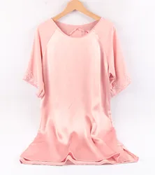 New 100% mulberry Natural silk sexy lingerie satin silk pajamas women for girl ladies sleepwear set nightwear pjs