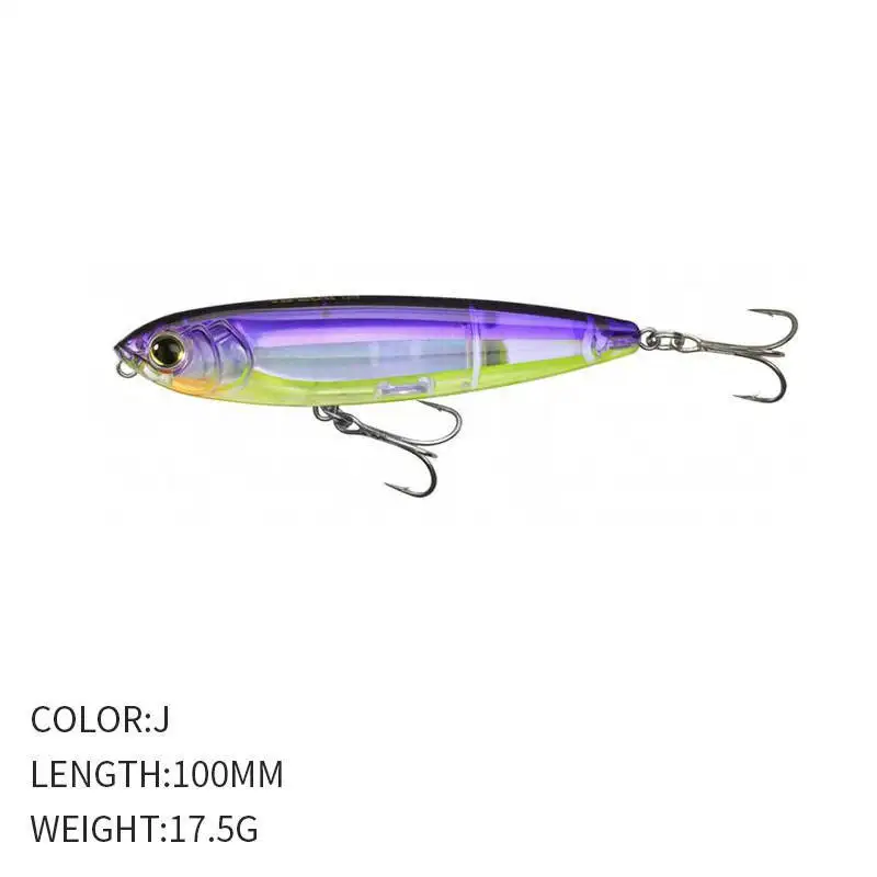 9071# Lure Fishing 100mm 17.5g Floating Large Pencil Lure Sea Fishing Long Throw Casting Plastic Hard Bait Lures