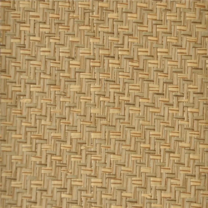 MYWIND Beige Brown  Wallcoverings Natural Paper-weave Wallpaper For Interior decoration