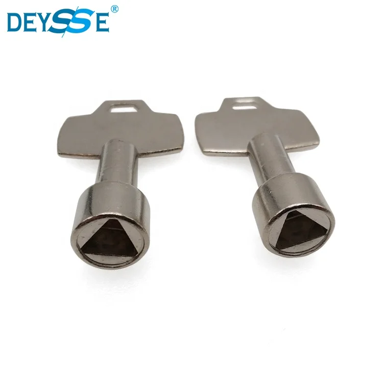OEM factory elevator triangle lock unlocking device door key magnetic triangle lock key