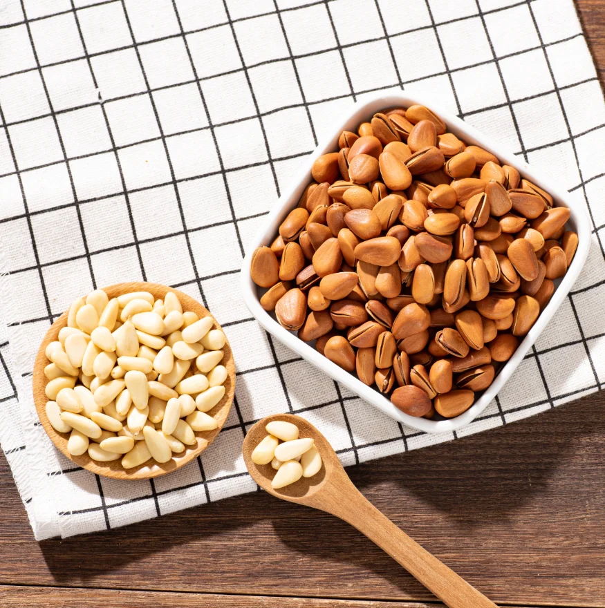 
Pure Natural Rich Healthy Nutrition Green Food Organic Edible Pine Nuts For Sale 