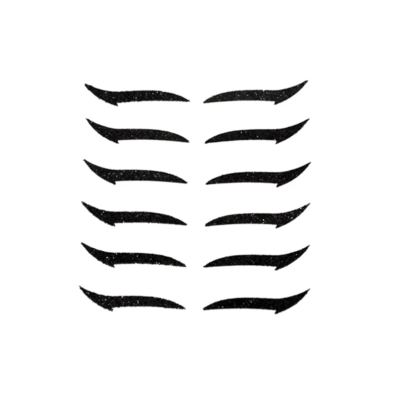 6Pairs=12pcs Eyelid Line Stick Reusable eyeliner stickers Eye Makeup Double Eyelid Sticker Eyeliner Makeup Sticker