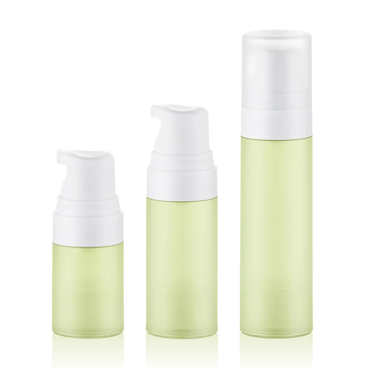 Serum Cosmetic Lotion White Airless Pump Bottle 15 ml 30 ml 50ml Vacuum Foundation Packaging Matte PP Airless Bottle