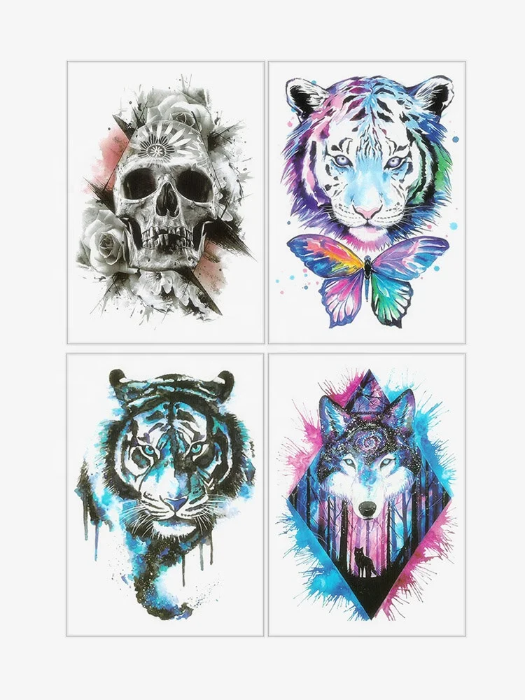 Wholesale Custom Temporary Tattoo Sticker 3d Semi Permanent Body Tatoo Sticker Fake Printer Temporal Paper For Women