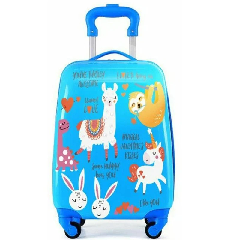 16 inch kids luggage ABS Custom luggage for kids cartoon kids for boys and girls travelling Bagages pour enfants