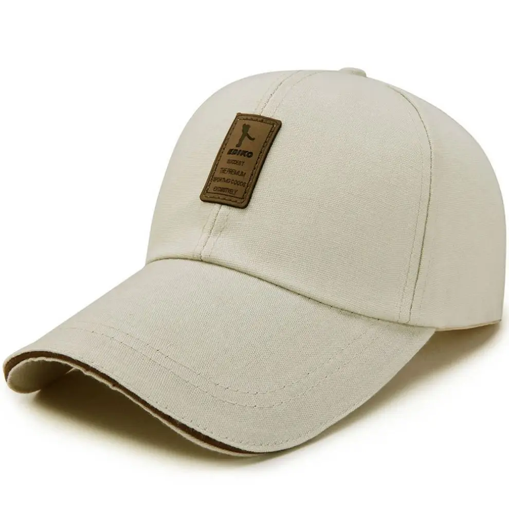 Wholesale Custom logo Promotional Baseball Caps One Size Fits Mostl Sports Caps Sandwich Brim Baseball Hats 100%cotton