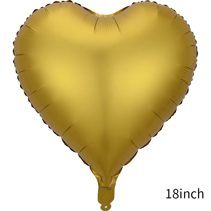 Wholesale Metallic Ballons 18inch Chrome Heart Shape Balloons Party Wedding Globos Decoration