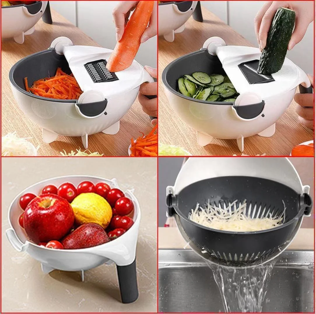 2022 Best-selling 9-in-1 vegetable cutter kitchen vegetable and fruit slicer grater