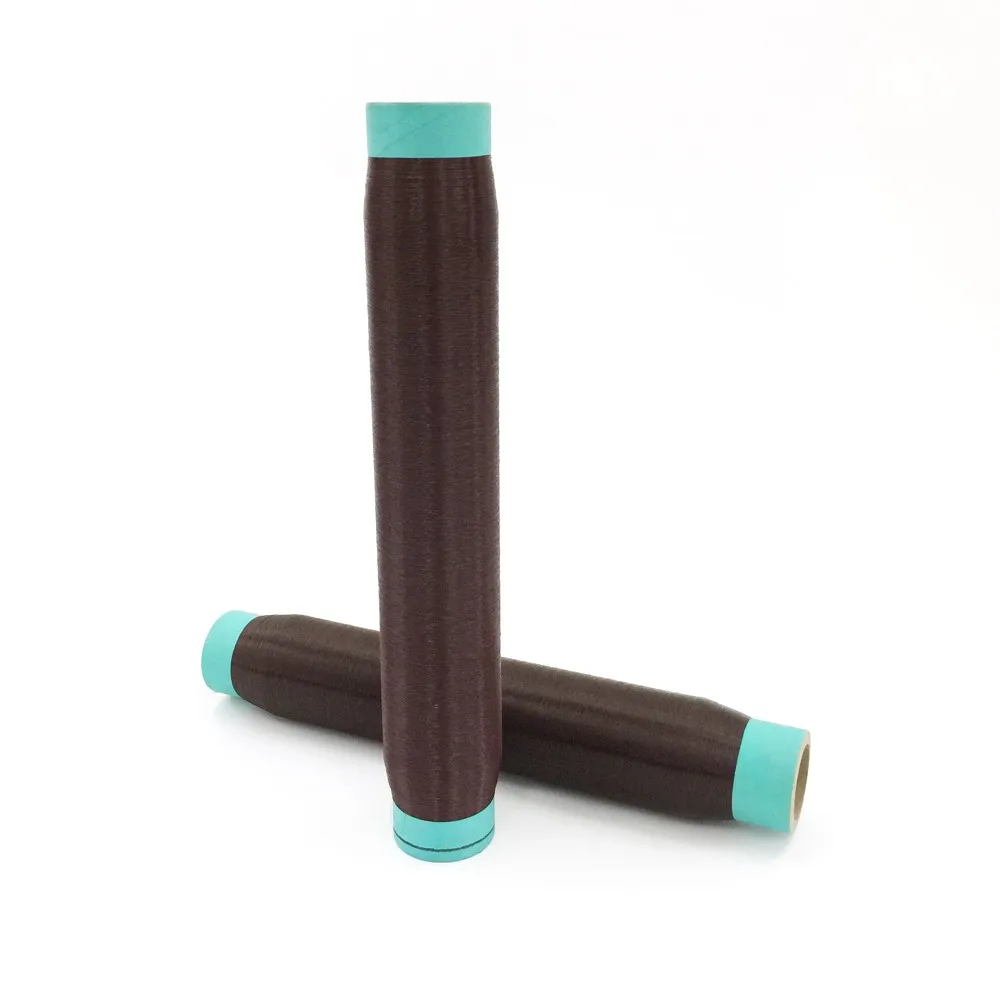 0.155mm Brown Color PA6 Polyamide Nylon Monofilament Yarn for Hair Donuts