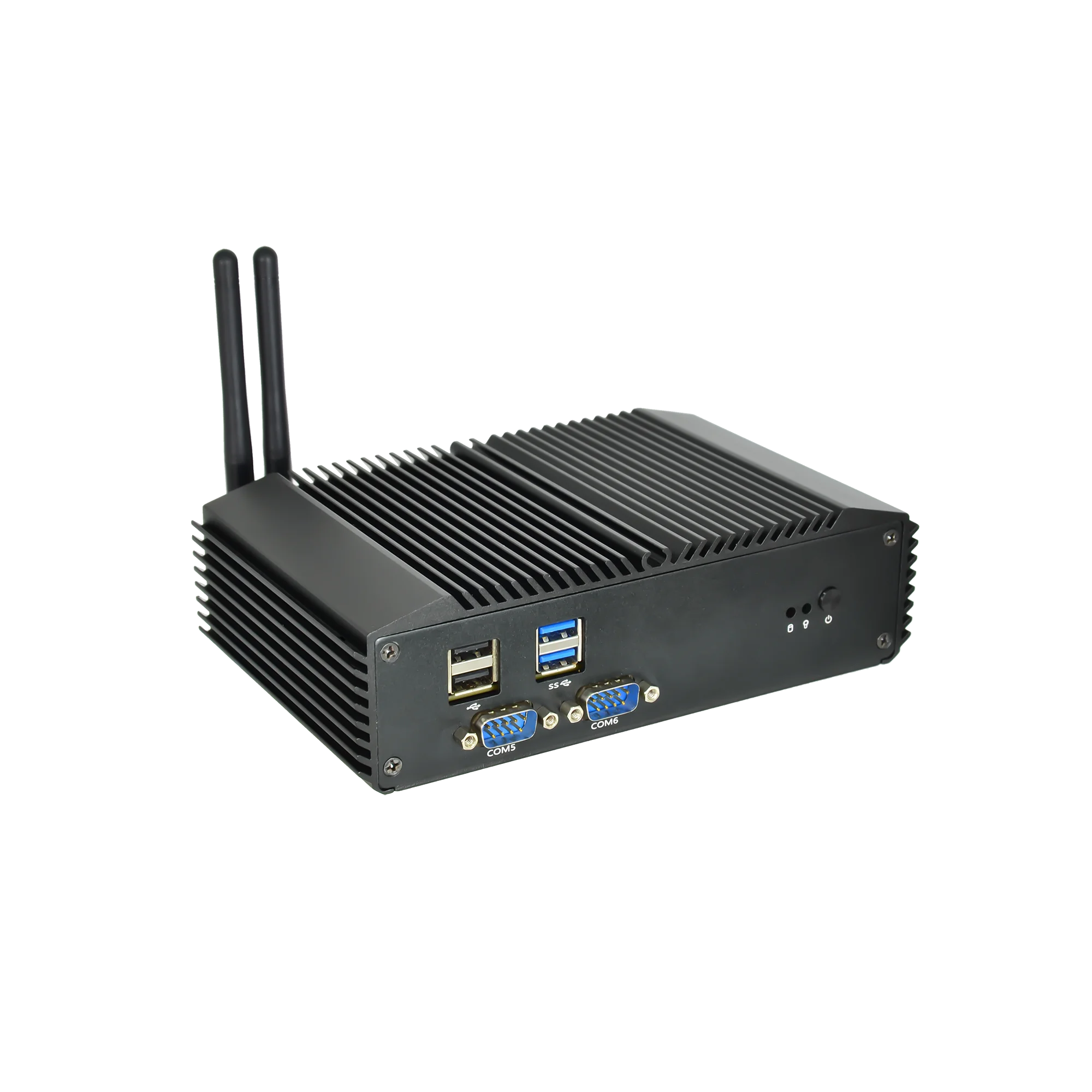 Промышленная коробка ПК на базе i7-4500U CPU поддержкой Haswell Broadwell Celeron/Pentium/i3/i5/i7 низкого напряжения