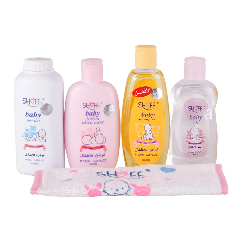 SHOFF aromatic mini bag packing newborn baby gift set baby accessories with baby shampoo.