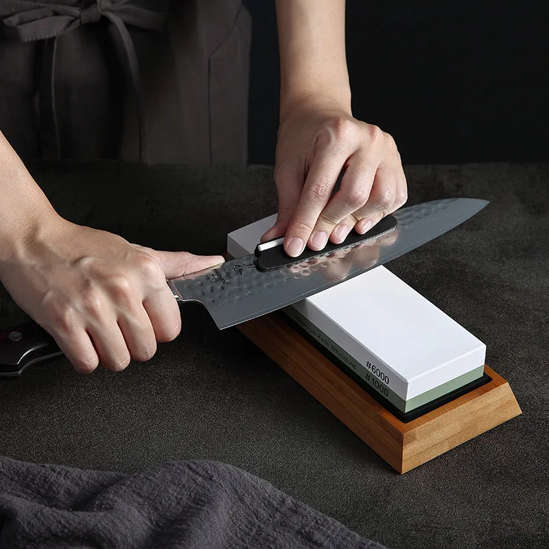 
professional 1000/6000 whetstone damascus knife sharpener 