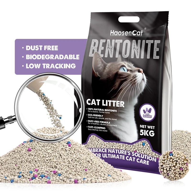 Popular Newest Product Fast Delivery Strong Clumping Low Dust Health Indicator High Quality Bentonite Cat Litter