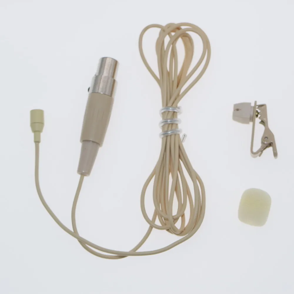 Мини петличный микрофон с зажимом для записи Sennheise Shur TA4F AKG 3Pin Audio-Technica MiPro 3 5 мм разъем Беспроводная система