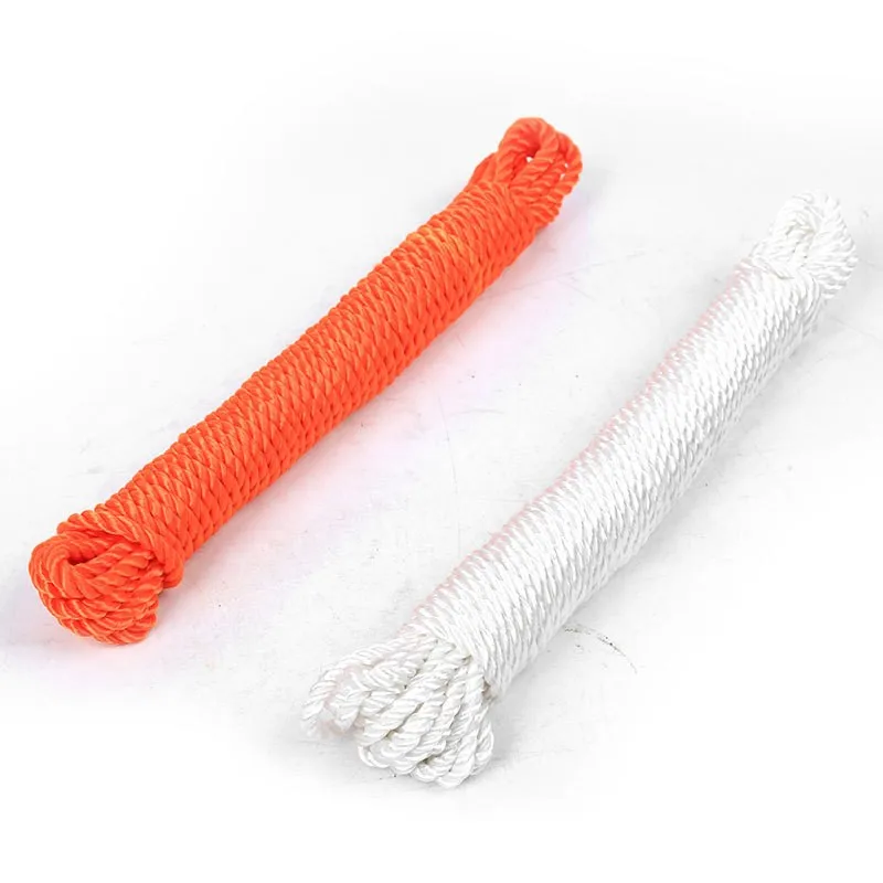 Customized 3 Strands PP PE Twisted Line Fishing Twine Fishing Rope