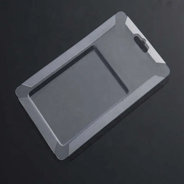 Custom Disposable PVC Plastic Slide Case With Insert Cardboard Packaging