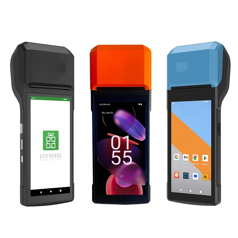 Android 13 0 14 4G мобильный портативный все в одном Pos терминал машина с принтером сенсорный экран точки продажи системы