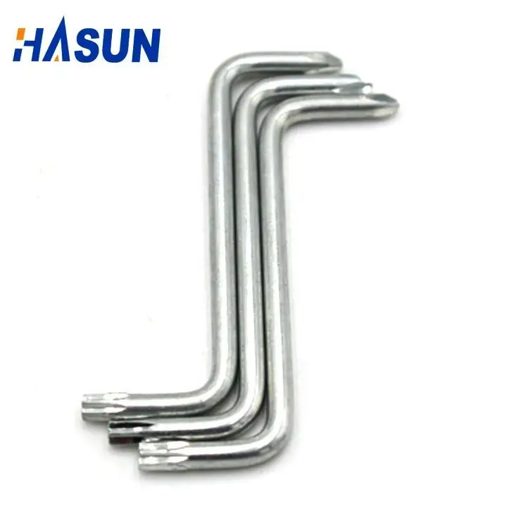 Dongguan Factory Direct Custom Z-Type Hexagon Key CNC Machining Services Carbon Steel Universal Wrench for Furniture Hot Selling