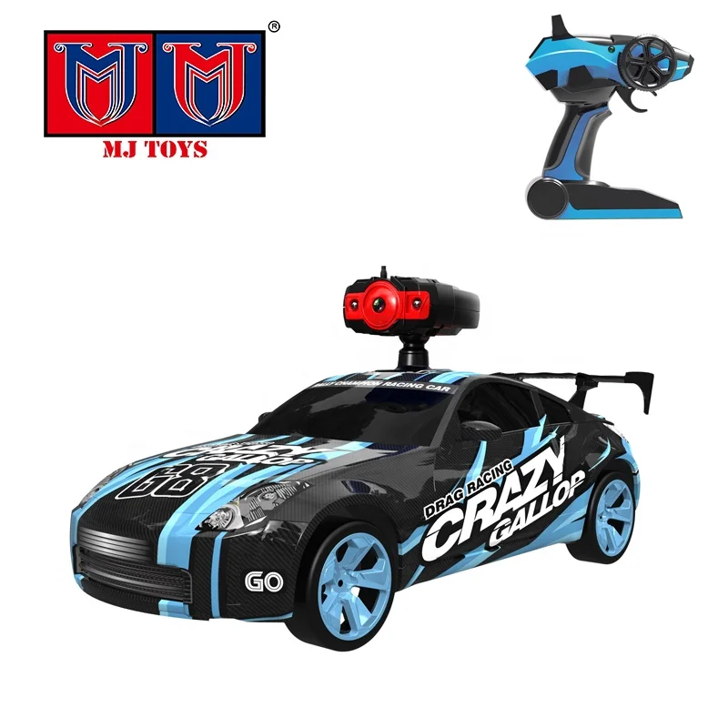 Lightning crazy sport drag racing  vehicle 4WD 15KM/H 2.4G 1:14 high-speed rc drift car with camera