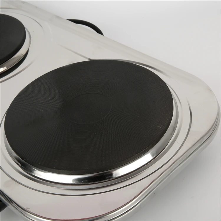 Kitchen Use Double Hot Plate Stove 1000W Electric Hot Plate Portable 2 Burner Hot Plate