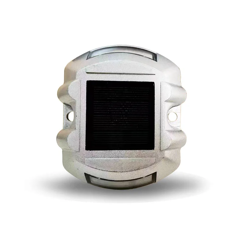 Best Selling IP68 Cast Aluminium Solar Road Stud Horseshoe Spike Top Traffic Safety Warning Light Direct Factory Sale