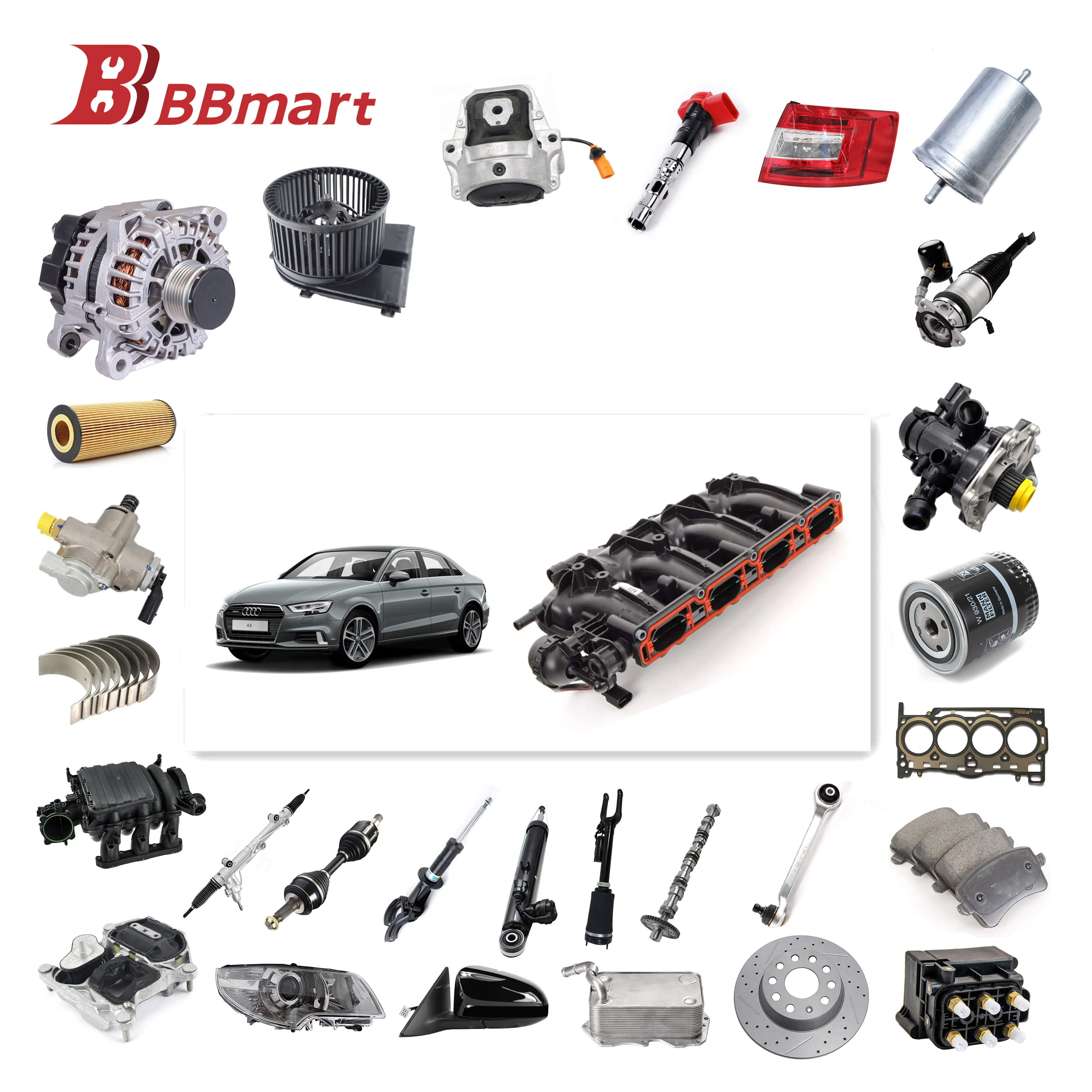 BBmart Auto Spare Car Parts Wholesale High Performance Ignition Coils for Audi All Car Models Focusing on Parts for 16 years